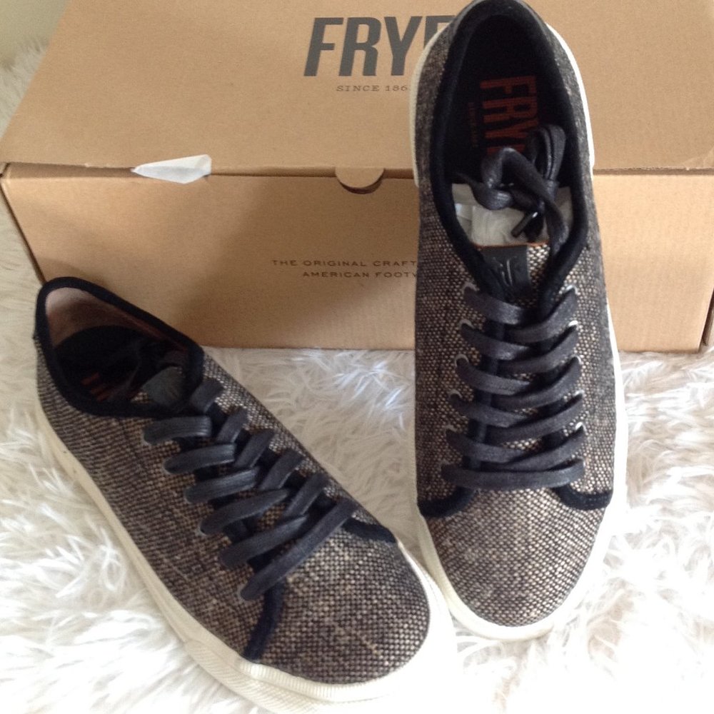 Frye Gia Canvas Low Lace Sneakers - Picture 3 of 12